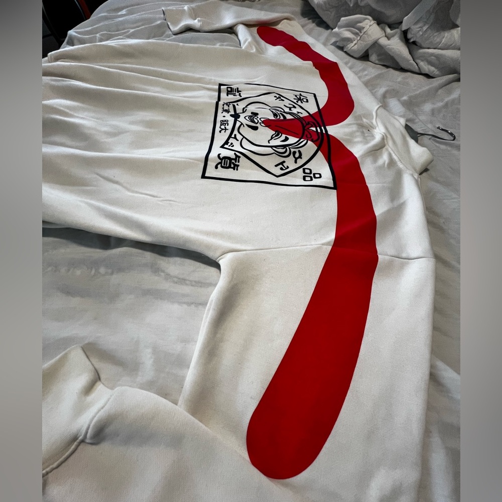 Evisu sweater red y2k big size 3xl